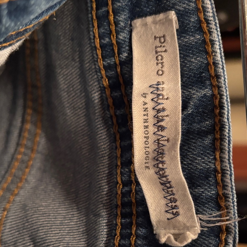 Pilcro and the Letterpress Blue Embroidered Boyfriend‎ Jeans, sz 26 - Picture 6 of 10
